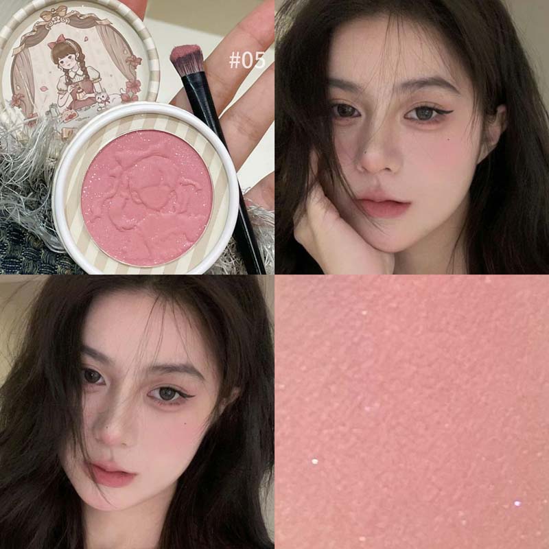 HERORANGE Dolce e Selvaggio Viso Piacevole Blush Rilievo Schiarente Polveroso Fine Shimmer Opaco Palette Rouge
