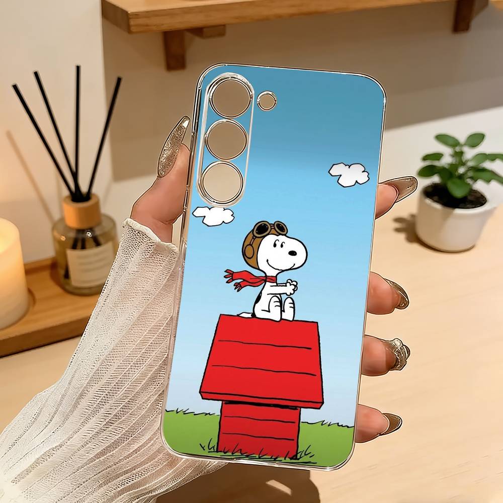 Cute S-Snoopy D-Dog Phone Case For Samsung A10 A12 A31 A40 A70 Transparent Cover
