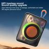 Portable Bluetooth Speaker 5W, RGB Lights, Waterproof, 1200mAh