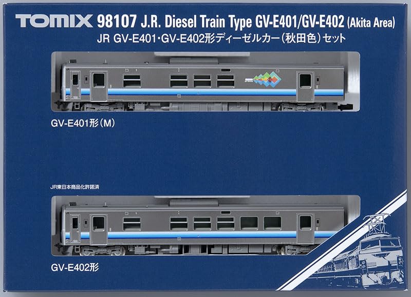 TOMYTEC TOMIX N Gauge JR Type Akita Color Set 98107 Railway Model Diesel Car GV-E401/GV-E402