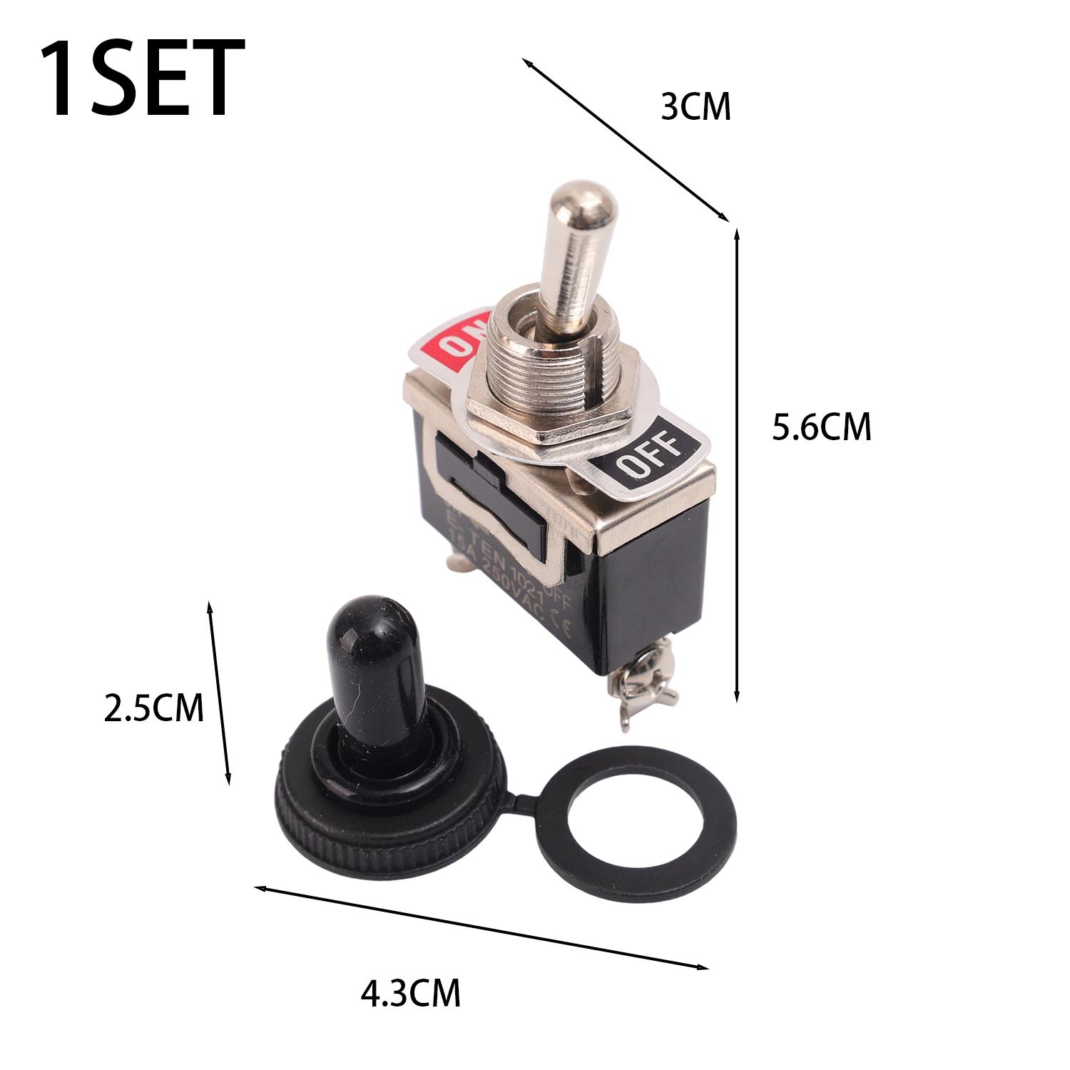 For Auto Vehicle & Boat 2-Pin SPST on/Off Rocker Switch with Waterproof Cap Spst Rocker Switch Heavy Duty Rocker Toggle Switch