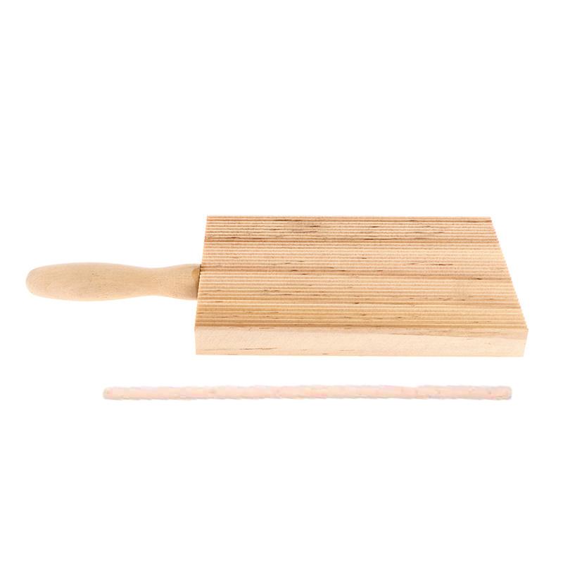 Wooden Noodles Board Handmade Pasta Tray Potato Dumplings Gnocchi Roller Pasta Paddle Board Maker Desserts Pastry Baking Tools