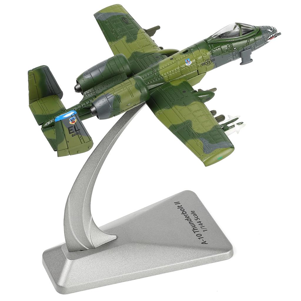 NUOTIE Thunderbolt II Warthog Airplane Model Military Alloy Fighter Aircraft Model A10 Military Aircraft Camouflage Paint Model Collection or Gift for