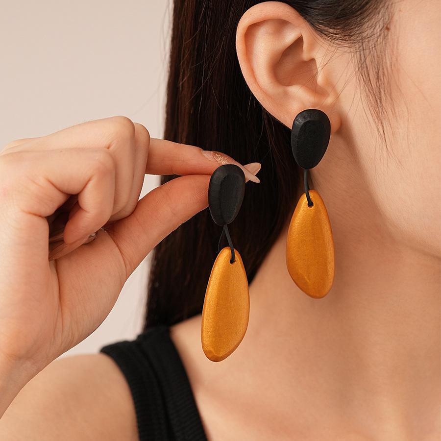 

Модные серьги-подвески для женщин оранжевый