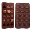 Funny Party Dessert Molds Poop Chocolate Mold, 15 Cavity Silicone Baking Tray, Non-stick Heat DIY Kits for Kids Resistant Mold Candy Fondant Jelly And