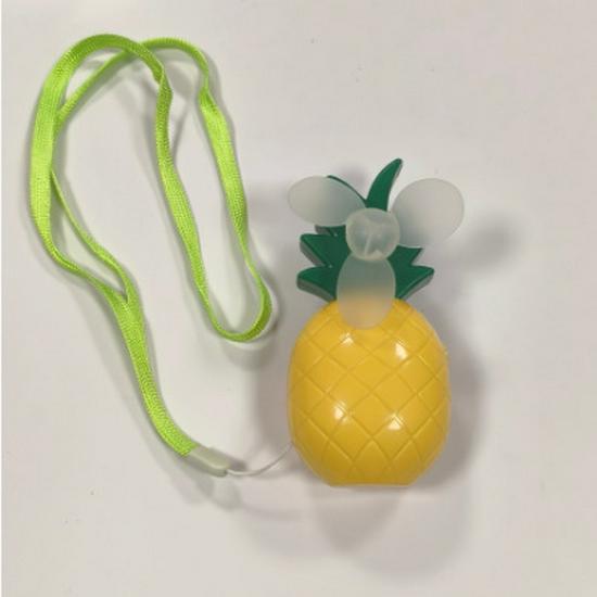 

Mini Children s Handheld Pineapple Fan with Lanyard - Stylish & Portable Outdoor Design жёлтый