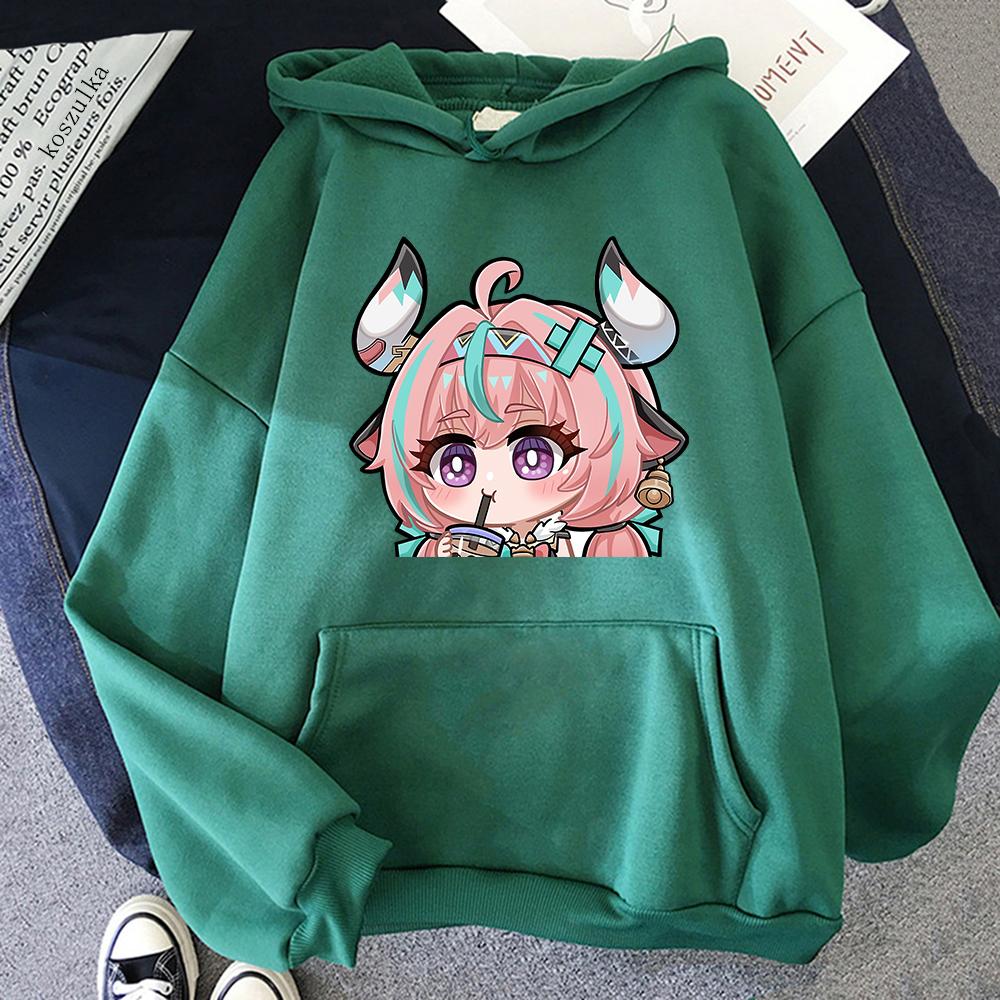 Genshin Impact Varesa Anime Hoodie Men Retro Sweatshirt Autumn/Winter Kawaii Retro Casual Sweatshirt