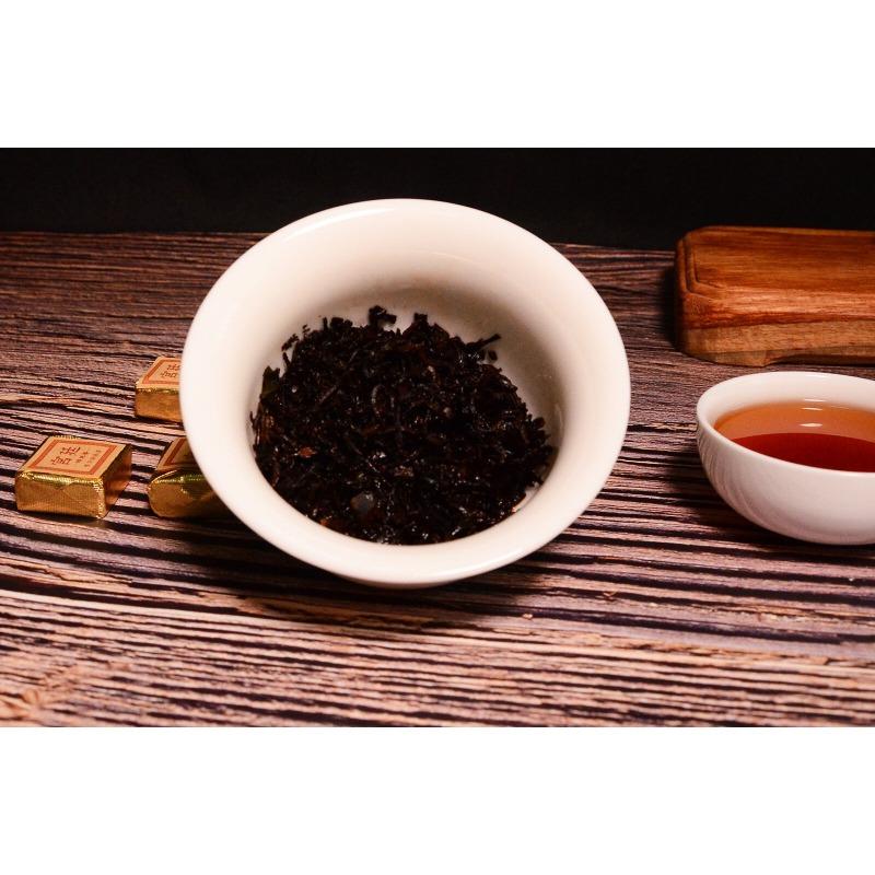 Юньнань Цзиньдянь Маленький квадратный кирпич Черный чай Листья клейкого ароматного — фото 10