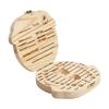 Baby Tooth Box Wooden Kids Milk Teeth Organizer Storage Boys Girls Baby Souvenirs Gifts Keepsakes Spanish/Dutch/French/German
