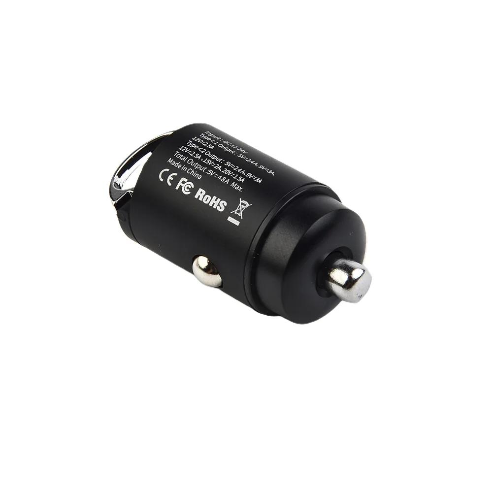 Adapter Car Phone Charger -20-60 PD PD Black Connection Connector Dual USB Electronic Fast Charging High Quality