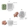 Non-stick Rabbit Candle Silicone Mold for Candle Making DIY Handmade Soap Mould Chocolate Cake Decorating Tool Crafts