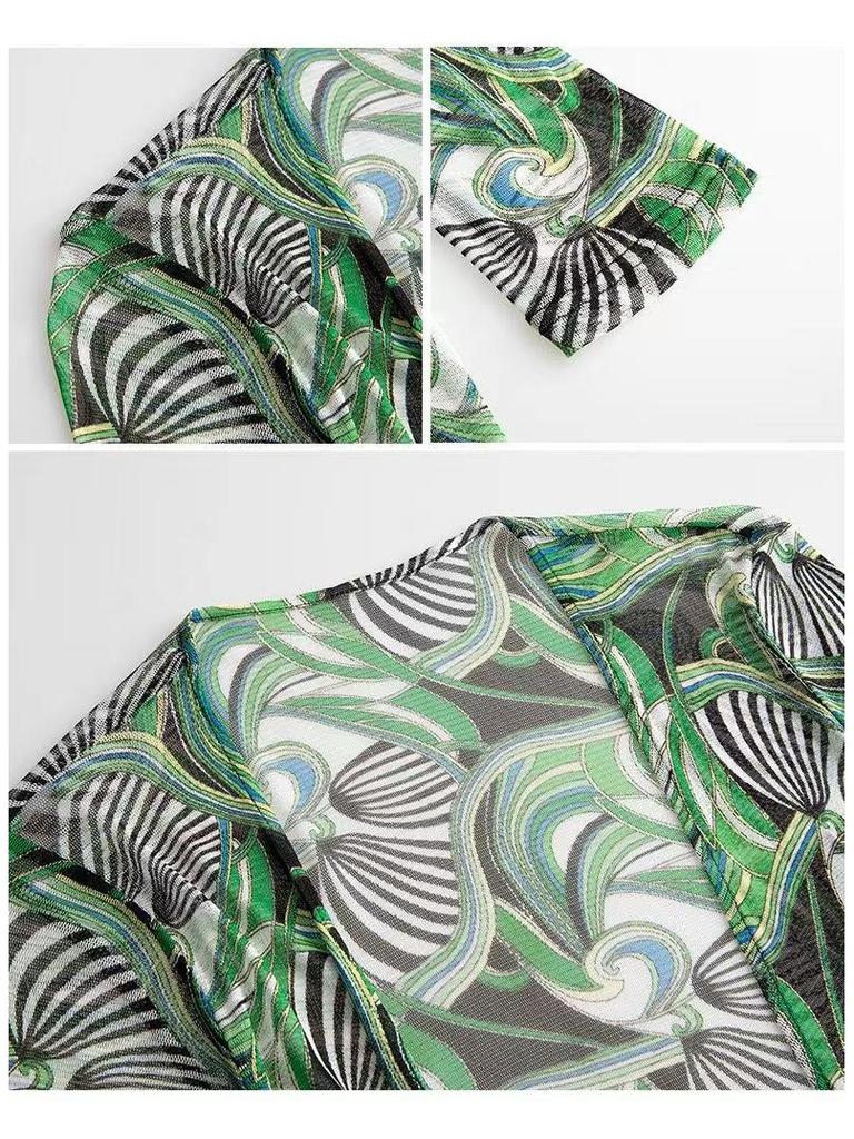 2025 Women's Mid-Length Mesh Sun Protection Shawl - Summer Fashion Lightweight Jacket and Airy Outerwear