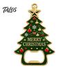 Holiday Kitchen Tools Christmas Tree Bottle Opener, Magnetic Refrigerator Magnet, Heavy Duty Magnet Metal Beer Opener for Kitchen, Party Favors