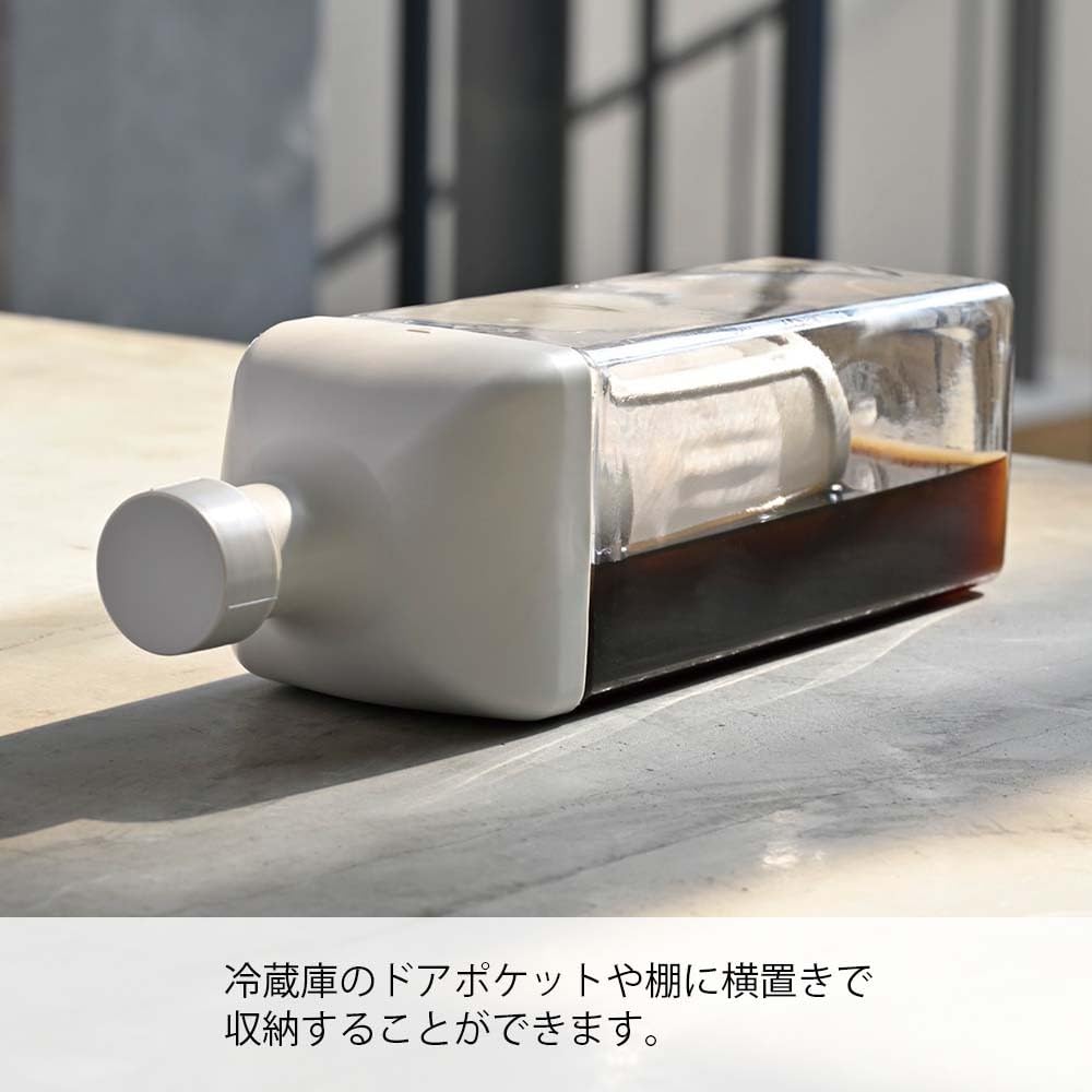 HARIO Kirk Coffee Bottle Pitcher for Cold Brew Made in Gift Wrapping Model Vertical/Horizontal Coffee, Japan, 1,000ml Capacity, Available, Number