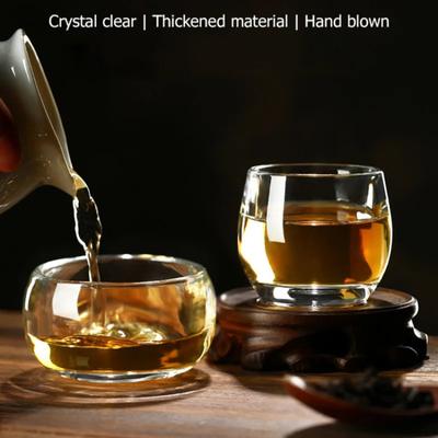 Glass Tea Set Lead Free Tea Cup Thickened Trigger Glass Master Cup Crystal Glass Tea Set