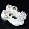 White Crystal Princess High Heels - Girls' Soft Sole Performance Shoes
