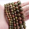Natural Round Stone 4 6 8 10 12mm Tiger Eye Crystals Lava Turquoises Jades Loose Bead for Jewelry Making DIY Bracelet Needlework