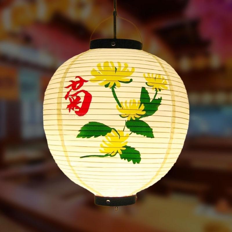 Red/Beige 30cm PVC Waterproof Japanese Lantern Korean Ramen Sashimi Izakaya Cuisine Shop Restaurant Decor Traditional Lantern
