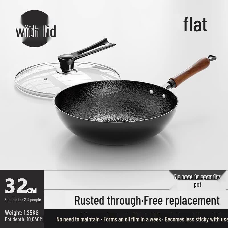 Zijin Heshi Traditional Seasoned Iron Wok