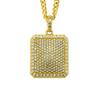 Men's Diamond-Studded 3D Cross Pendant Necklace - European & American Hip-Hop Style