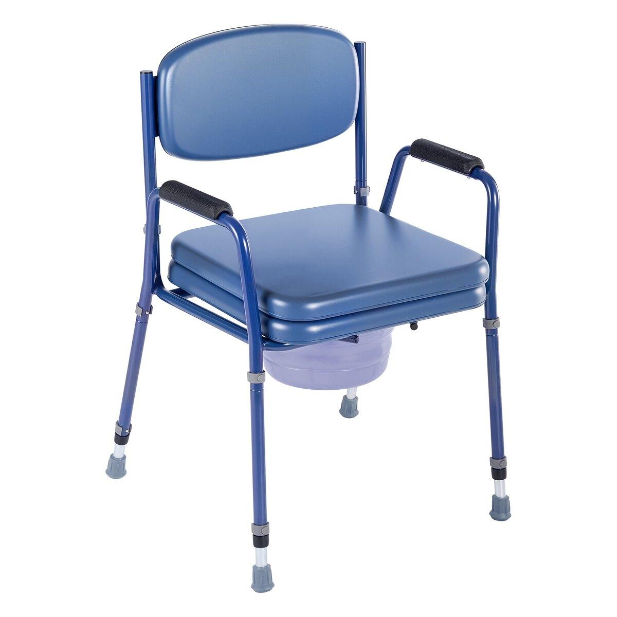 Nachttisch-Kommodenstuhl 3-in-1 Erhöhter Toilettensitz 181 kg Verstellbare Höhe