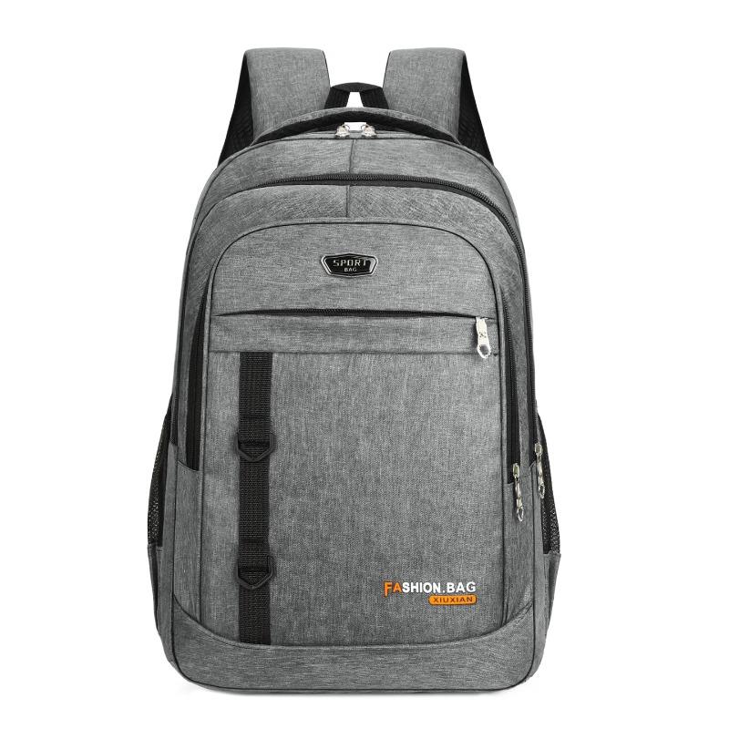Trendy backpack, schoolbag, male college student, high value, large capacity travel, computer backpack, male model, high sense