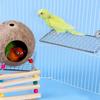 Rust-Resistant Stainless Steel Bird Perch Platform Moisture Proof Bird Rest Platform  Glass Surface