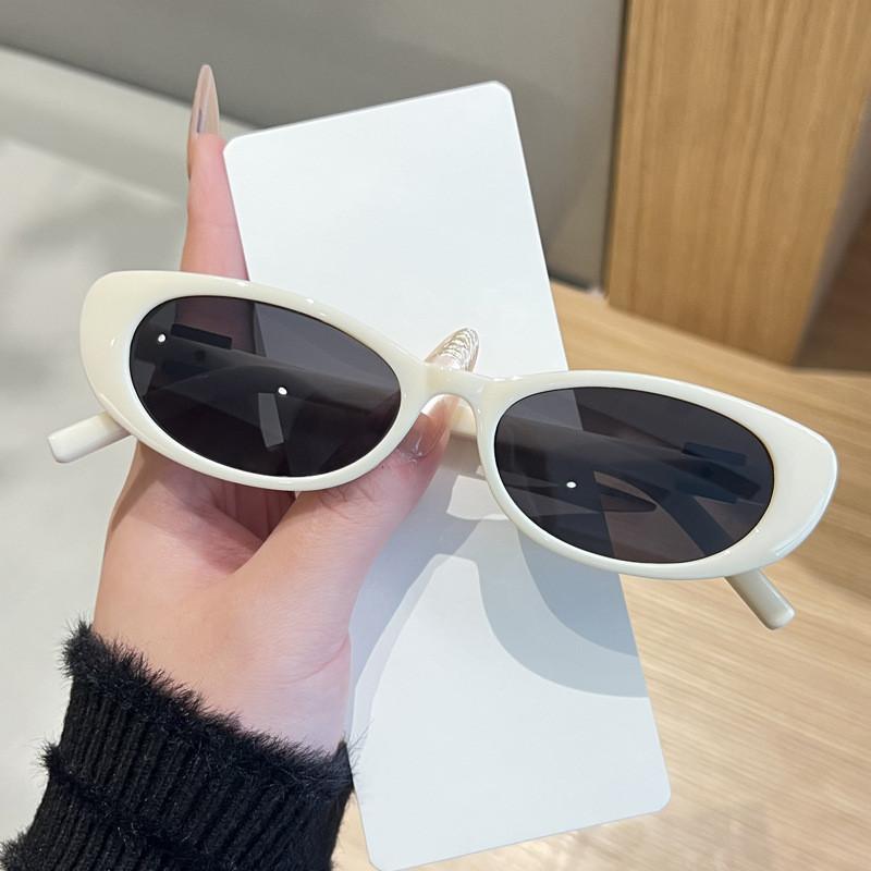 Vintage Chinese Style Oval Sunglasses With Uv390 Protection For Summer Travel And Fashion