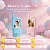 New Upgraded Video Walkie Talkies for Kids 2 Pcs Chat Games Long Range Rechargeable Outdoor Camping Toys Boys Girls Birthday Gift with Camera Function