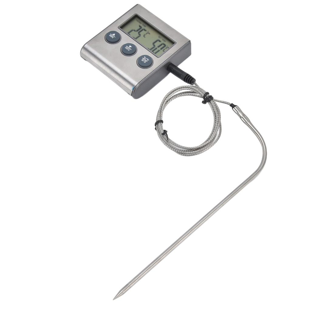 Digitale Touchscreen-Lebensmittelthermometer Hohe Genauigkeit Wasserdicht Tragbare Fleischthermometer für Kochen Grillen Küche