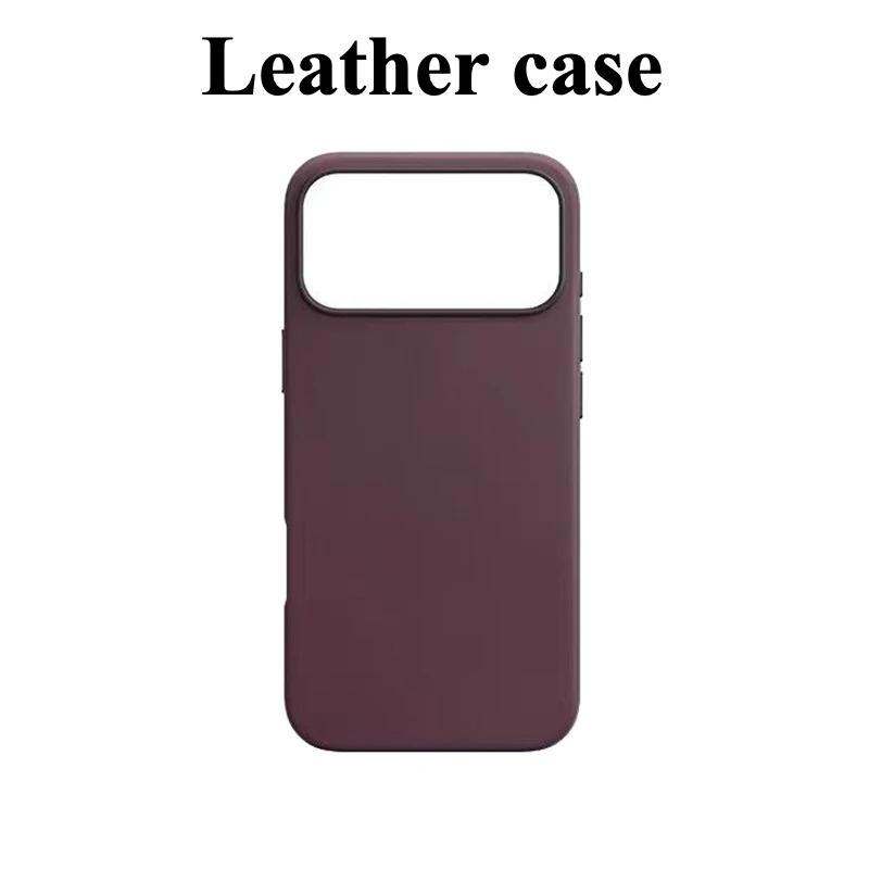 Business für Magsafe Lederhülle für IPhone17 Pro Max Air 15 14 13 12 Originalhülle Kabellose Ladehülle 16 mit Box