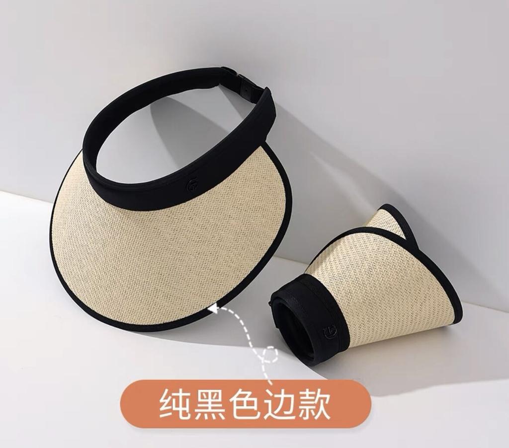 Outdoor Sun Protection Hat Sun Hat Summer Sky Straw Hat Anti-uv Headband Sun Hat Cycling Empty Top Hat for Women