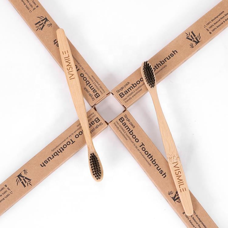 Wholesale Custom Logo Natural Bamboo Toothbrush
