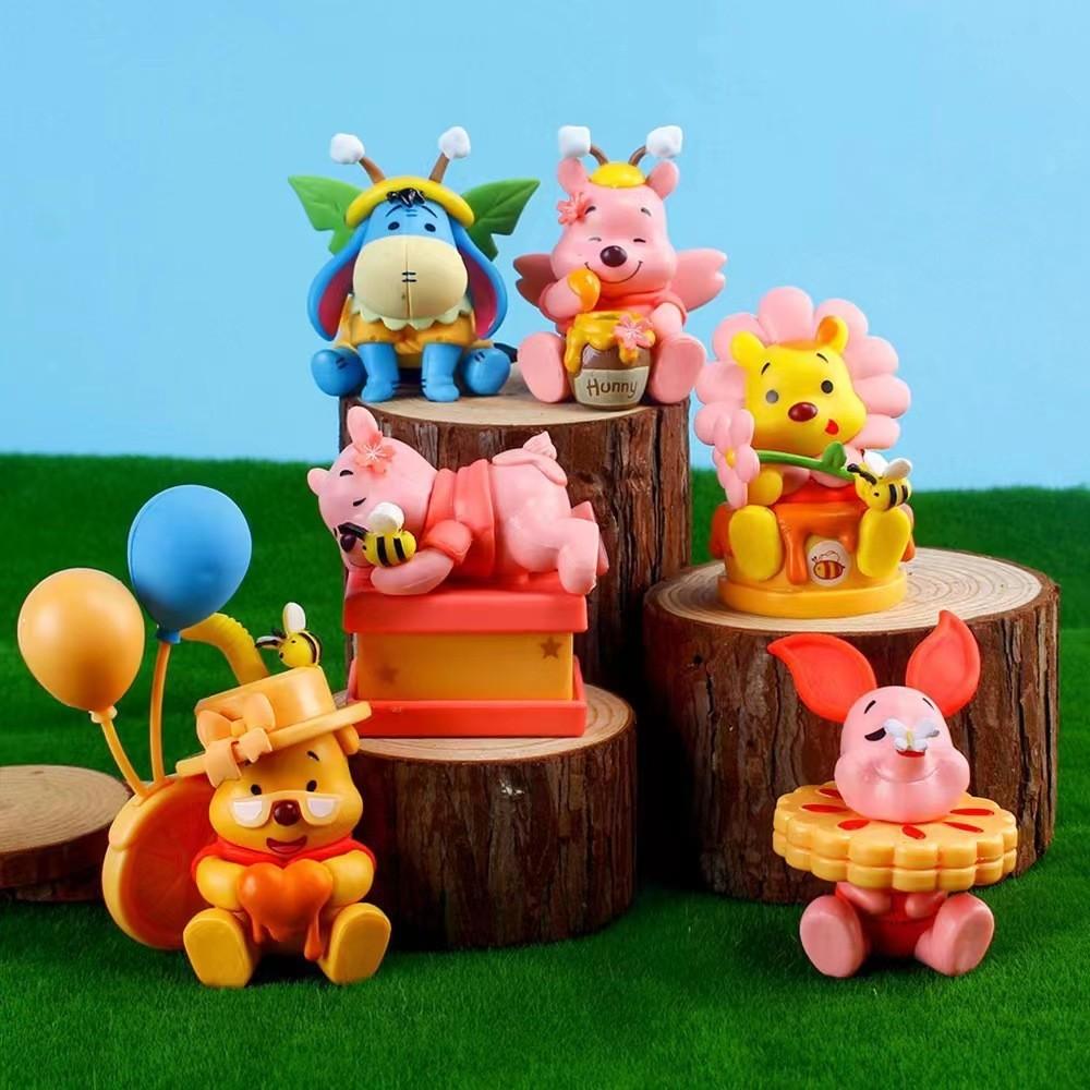 Pooh Bear Piglet Tigger Eeyore Honey Cake Character Food Series Model For Home Office And Gift Giving