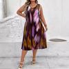 2024 Spring-Summer Trendy Plus-Size Women's Printed Dress