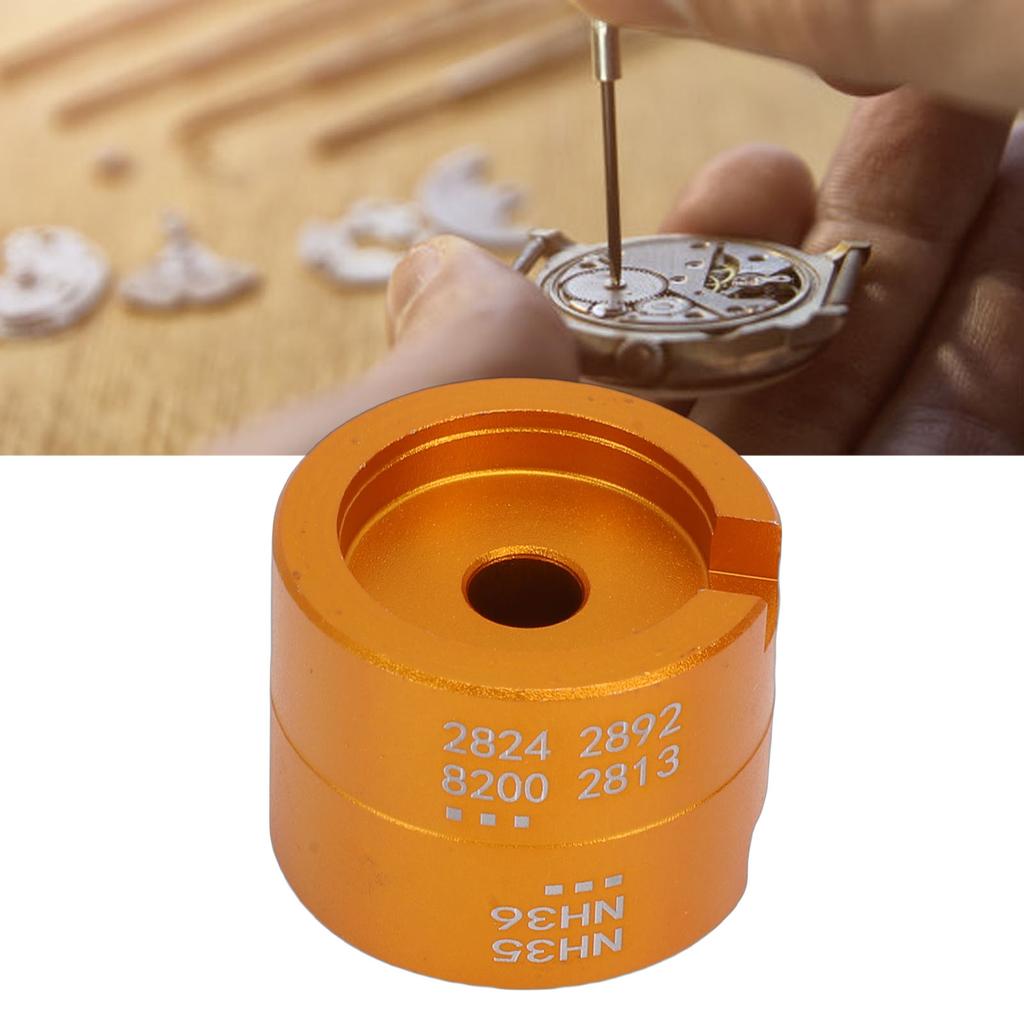 Aluminum Alloy Watch Movement Holder Fit for 2824 2892 8200 2813  35  36 Movement Watch Repair Tool Gold