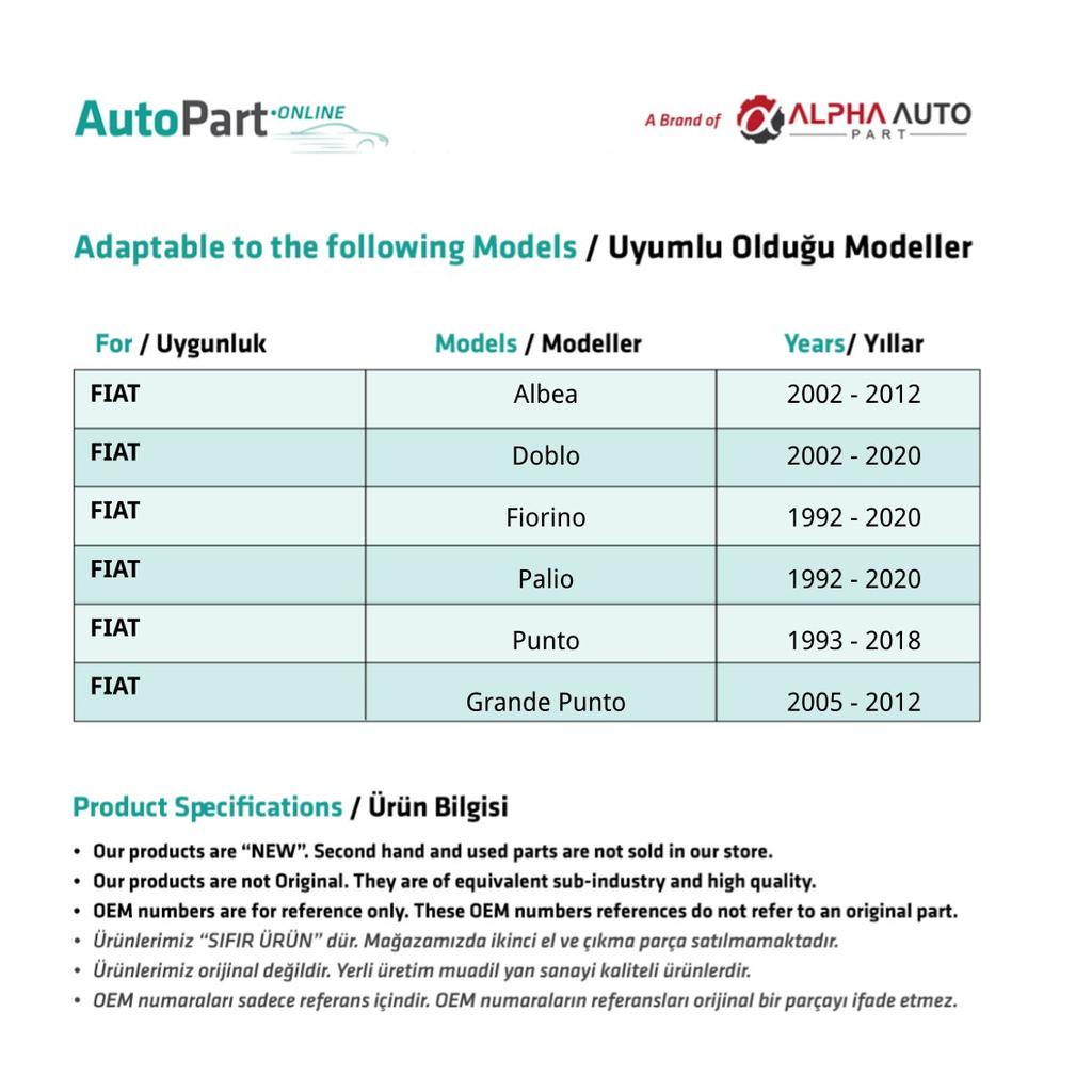 Sonnenblendenbein für Fiat Doblo, Albea, Fiorino, Palio, Punto