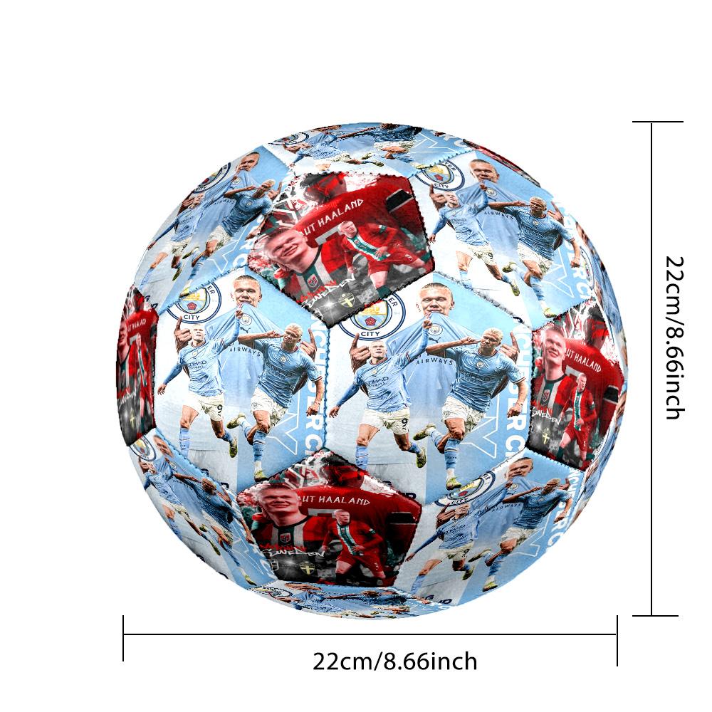 Haaland Soccer Force Size 5 Football Machinestitched Indooroutdoor Universal Football Soccer Accessory