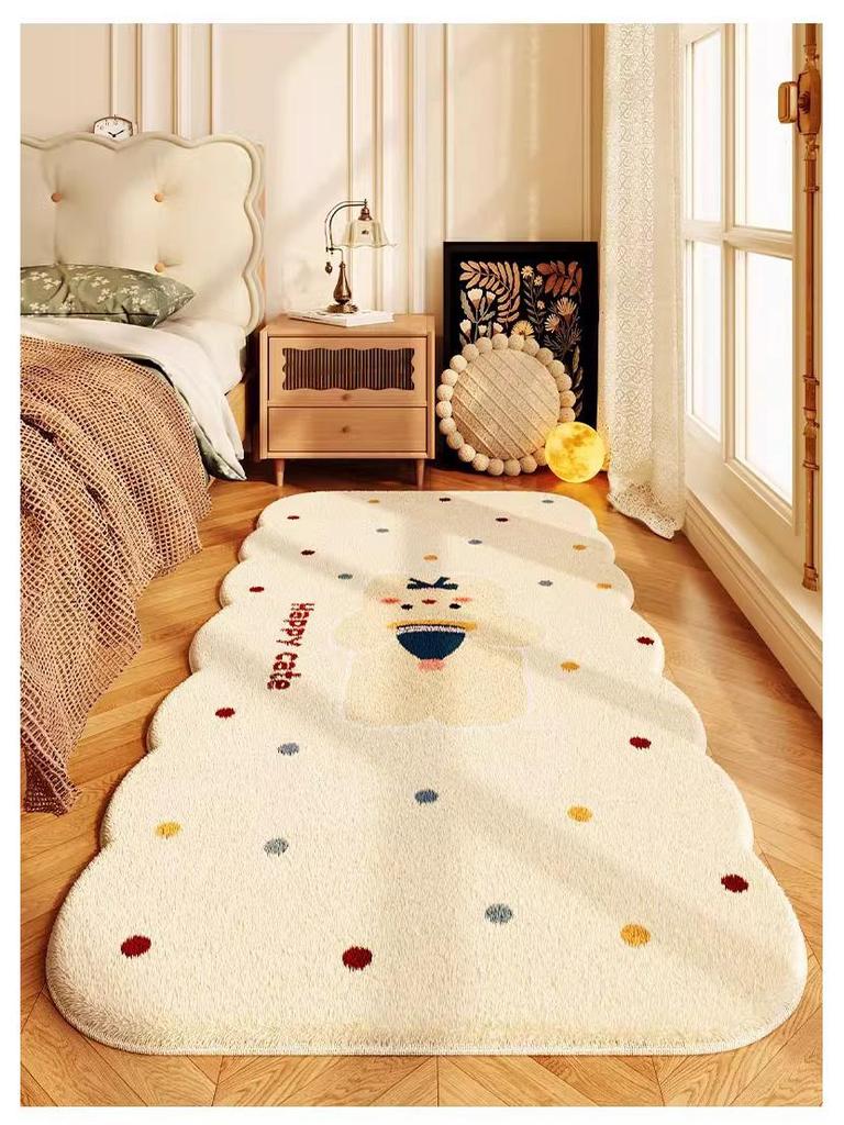 Cartoon Imitation Cashmere Carpet: Stain-Resistant, Cold-Insulating Rug for Bedroom, Living Room, Sofa, or Coffee Table