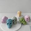 3D Skull Resin Molds Halloween Candle Mold Rose Skull Shaped Candle Making Mould Handmade Fondant Cake Aromatherapy Mold