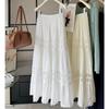 Heavy industry embroidery skirt lace fashion hollow cake skirt skirt skirt female spring and summer long skirt a word skirt fairy skirt