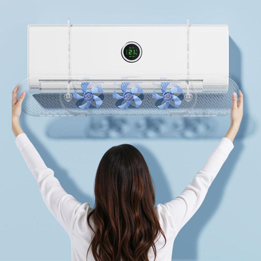

Anti Direct Blowing Air Conditioner Windshield Hanging Wind Direction Baffle Elderly рожевий