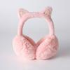 Foldable Faux Fur Ear Warmers Faux Fur Foldable Thermal Earmuffs Cat Ear Earmuffs  Winter Outdoor