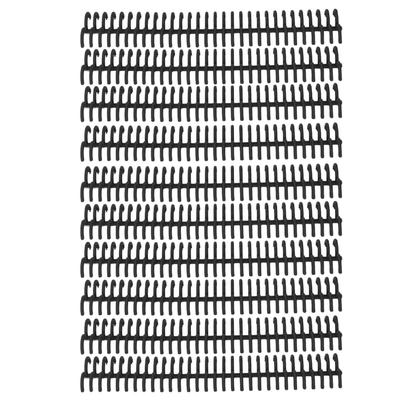 10 Pcs Loose Leaf Binding Spine 30 Holes 22mm Inner Diameter Wear Resistant Plastic Binding Rings