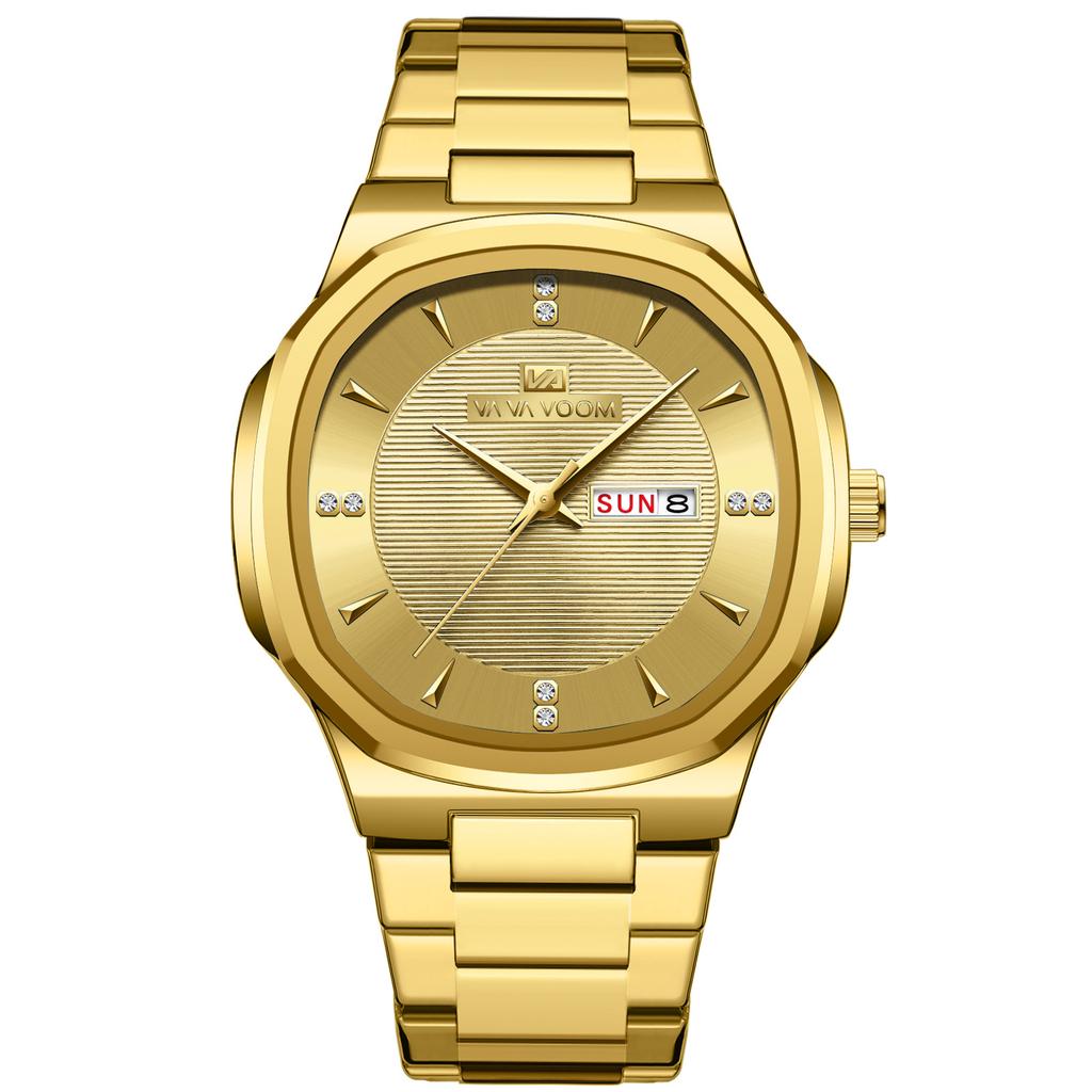 VA VA VOOM Business Men's Watch Calendar Quartz Waterproof Men's Watch
