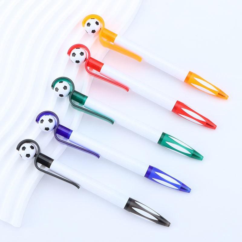 Creative Rotating Football Clickable Ballpoint Pen - Spinning Decompression Gift for Students
