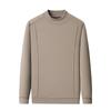 Men's Versatile Winter Fleece Sweatshirt, Half-High Collar, Solid Color, Long Sleeve, Thick Base Layer for All Ages.