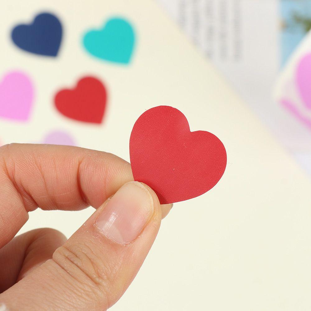 500 Pcs Birthday Party Supplies Stationery Gift Packaging Scrapbooking Seal Labels Sticker Love Heart Shaped
