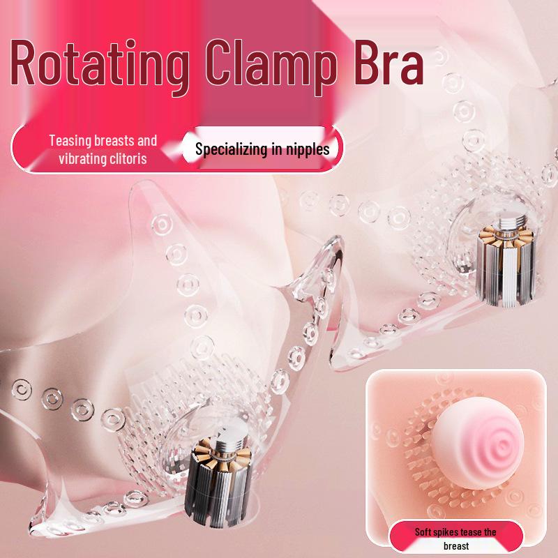 Vibrating Remote-Controlled Nipple Massager with Multi-Frequency and Rotating Features