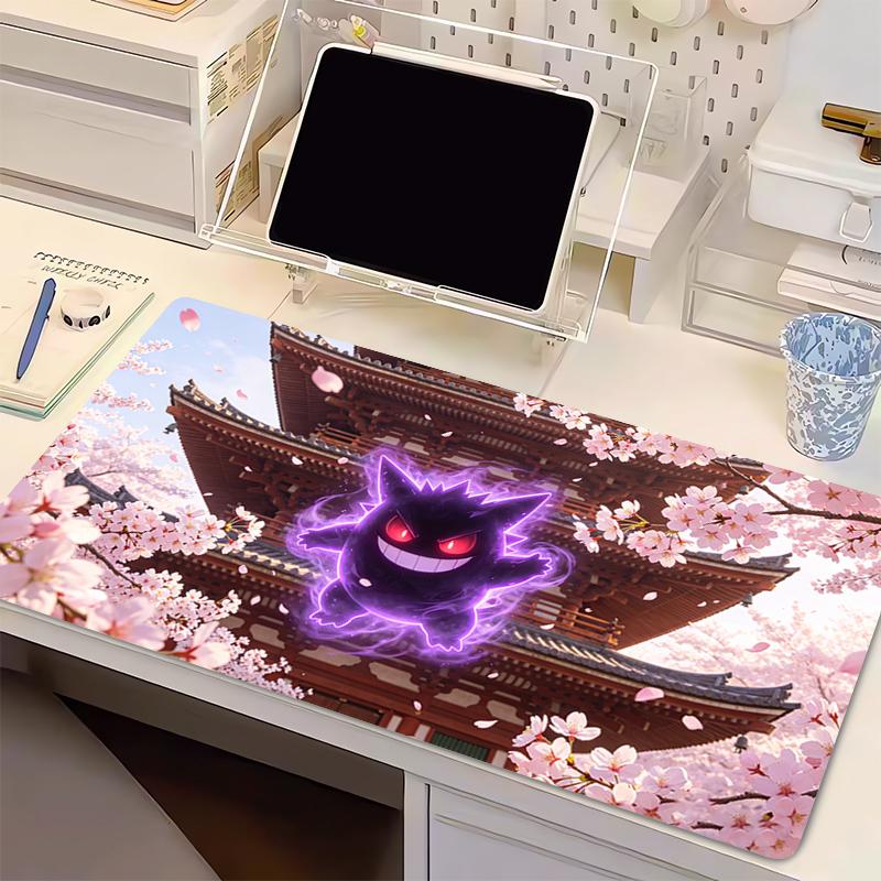 Mouse Pad sakura Gengar Smooth Office Desk Mats Pokemon Large Gaming Accessories Wearresistant MousePads Game Laptop Desk Mat 800x300x2MM